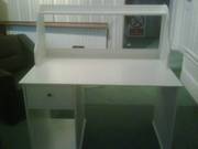 White Desk with Shelf unit