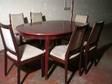 mahogony table and six chairs mahogony round table with....