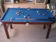 folding pool table folding pool table,  blue surface....