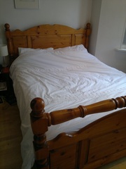 King size bed and mattress for sale