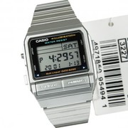 Casio Men's Silver Stainless Steel Quartz Watch with Digital Dial
