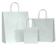 Brand promotion with White Paper Carrier Bags