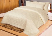 Buy Jacquard Multi Quilted Plain Bedspread with 2 Pillow shams