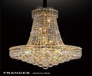 Buy Frances Pendant 14 Light French Gold/Crystal