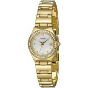 Buy Accurist Gold Plated Ladies Crystalised Bracelet Watch