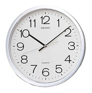 Buy Seiko Round Wall Clock Clear White Dial & Arabic Numbers