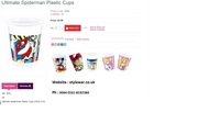 Ultimate Spiderman Plastic Cups - Plastic Cups - Fancy Dress