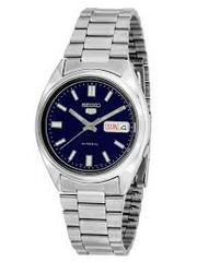 Seiko Men's Automatic Stainless Steel Bracelet Watch with Day/ date Bl