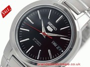 Seiko SNKA07K Men's Automatic Black Dial Stainless Steel watch