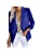 yeah2017 Women's Casual Blazer Ruched 3/4 Sleeve Open Front Cardigan R