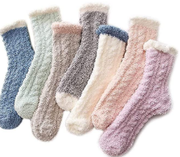 Fuzzy Warm Slipper Socks Women  Cozy Sleeping Socks 6 or 5 Pairs