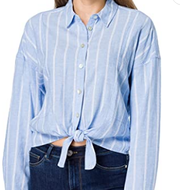 Tommy Jeans Women's Tjw Relaxed Front Knot Shirt