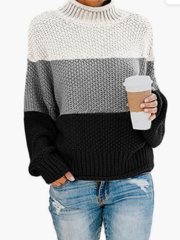 Knit Long Sleeve Pullover Sweater1015