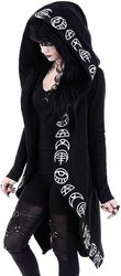 Women’s Moon Gothic Cardigan Occult Long Sleeve Punk231209