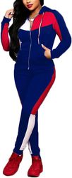 2 Piece Outfits for Women Sweatsuit Zip Up Hoodie Jacket240104
